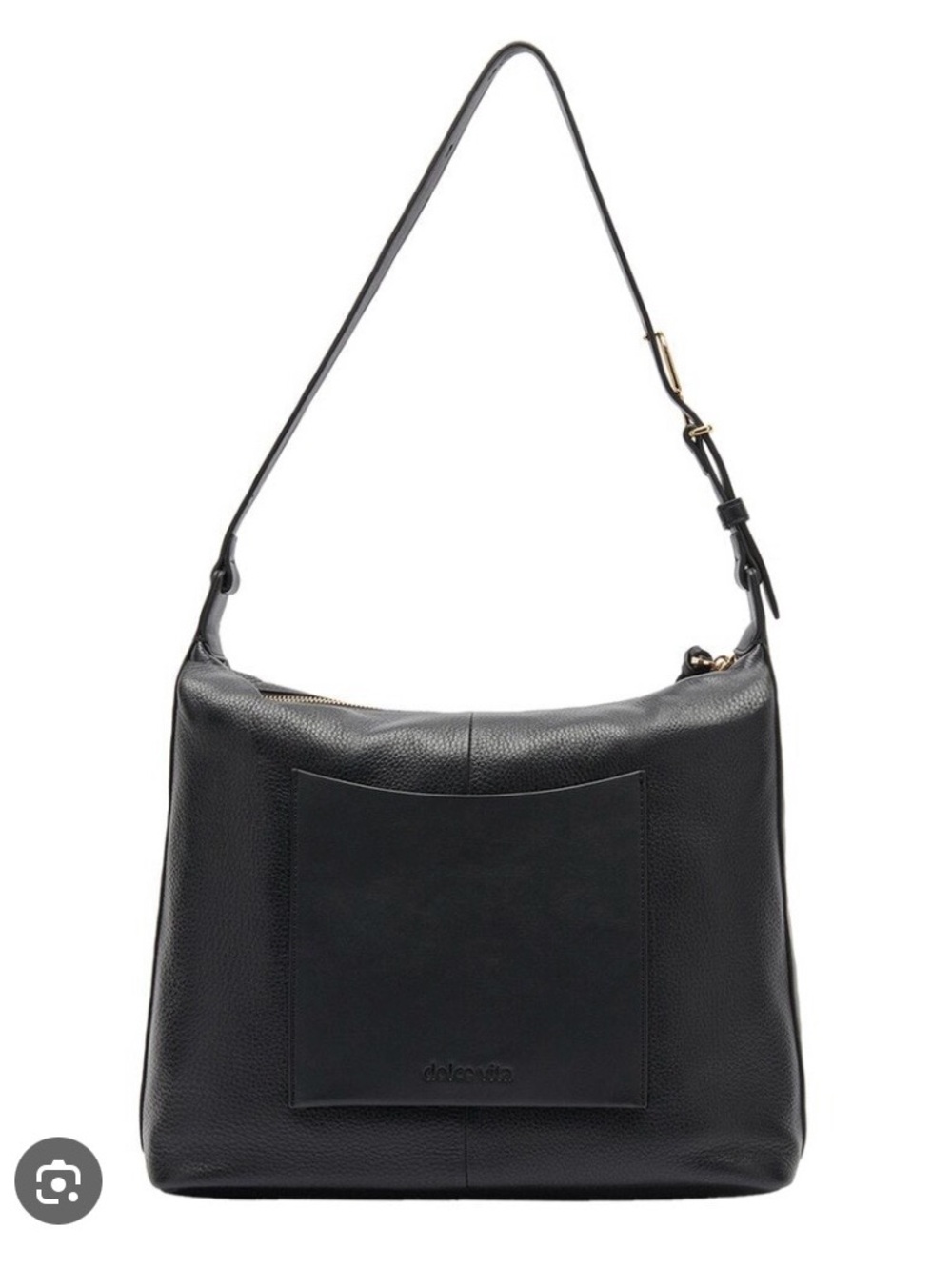Black Leather Dolce Vita Shoulder/Hobo Bag -